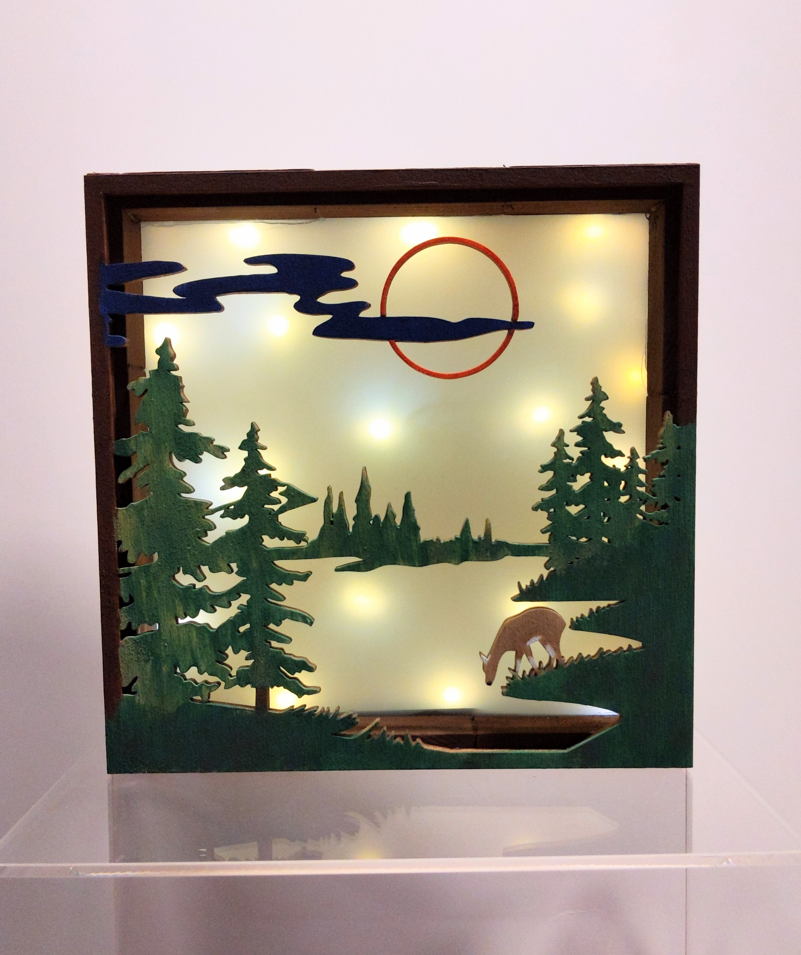 Woodland Scene Light Box Bay County Library System